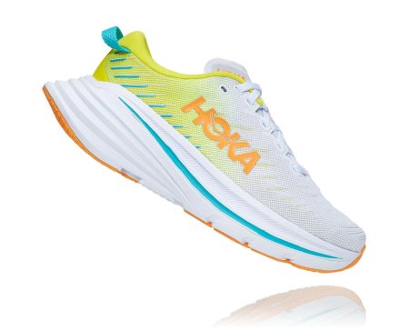 Hoka One One Bondi X Ženske Road Tekaški Čevlji Bela / Rumena SI-785639L